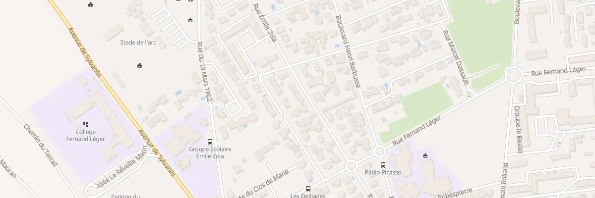 Plan du 25 Rue Emile Zola à Berre-l’Étang