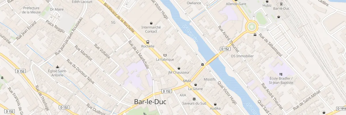 Plan du 54 Bd de la Rochelle à Bar-le-Duc