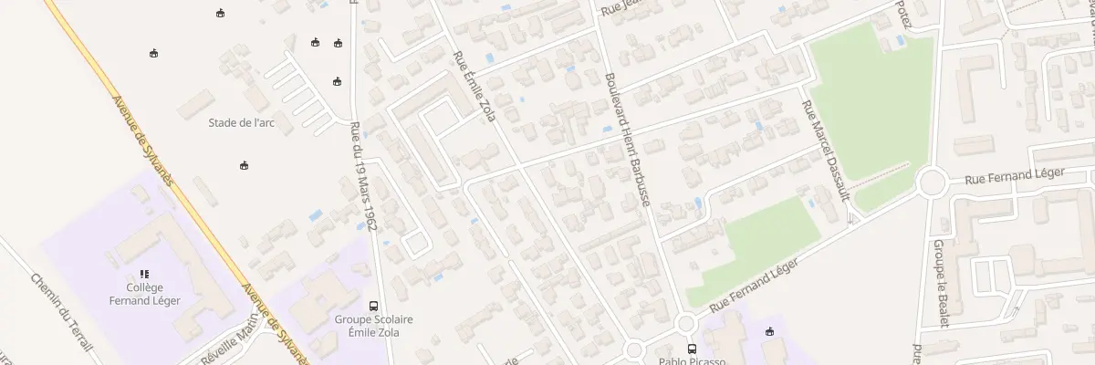 Plan du 14 Rue Emile Zola à Berre-l’Étang