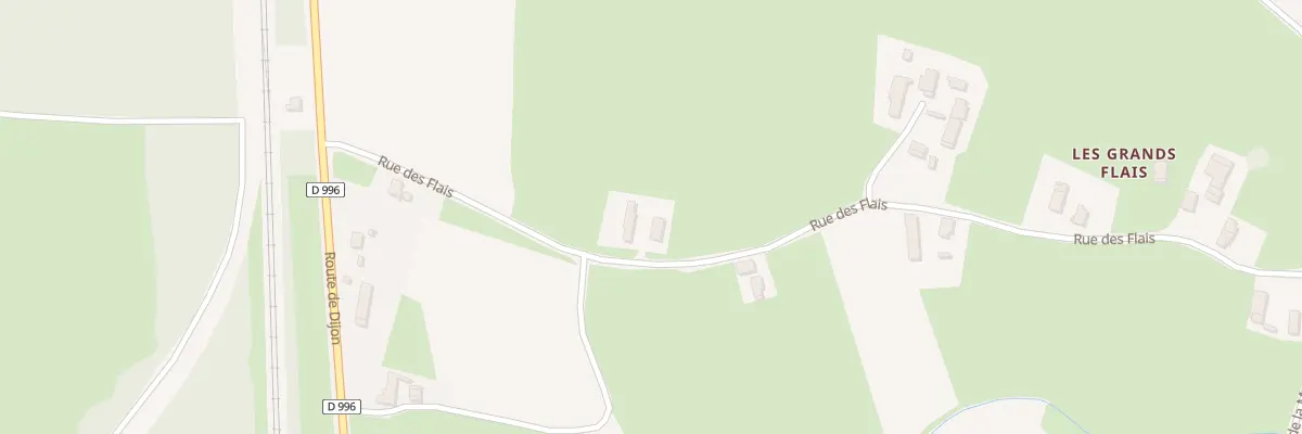 Plan du 1 Rue des Flais à Saint-Bonnet-en-Bresse