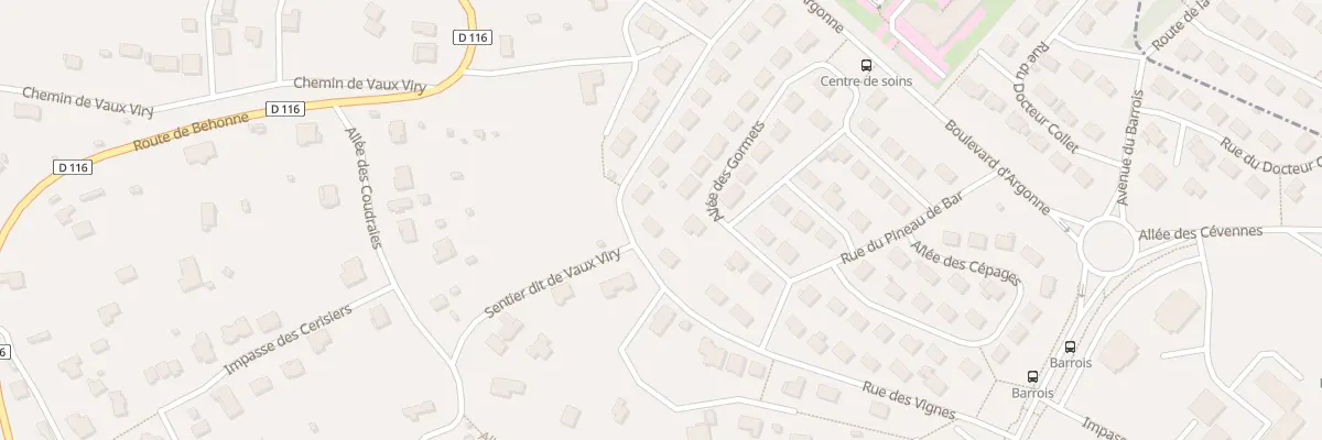 Plan du 19 Rue des Vignes à Bar-le-Duc