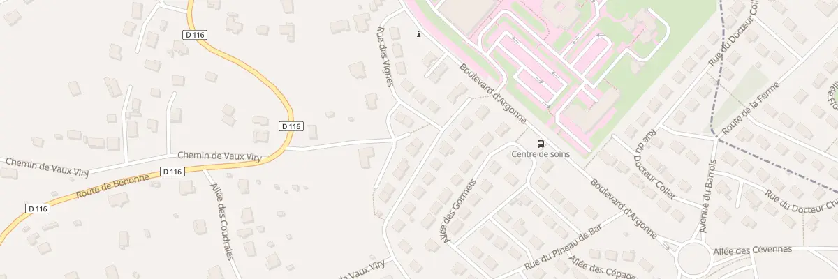Plan du 38 Rue des Vignes à Bar-le-Duc