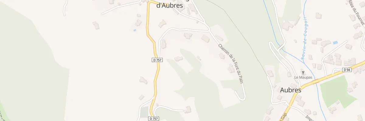 Plan du 5112 La Font du Pain à Aubres