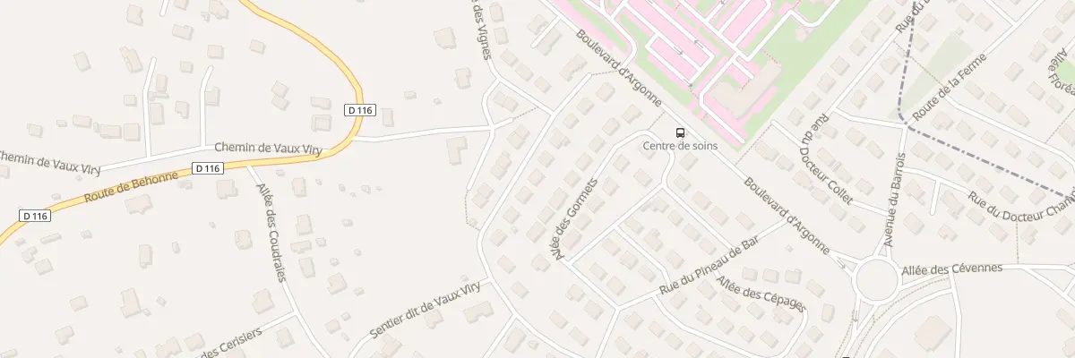 Plan du 27 Rue des Vignes à Bar-le-Duc