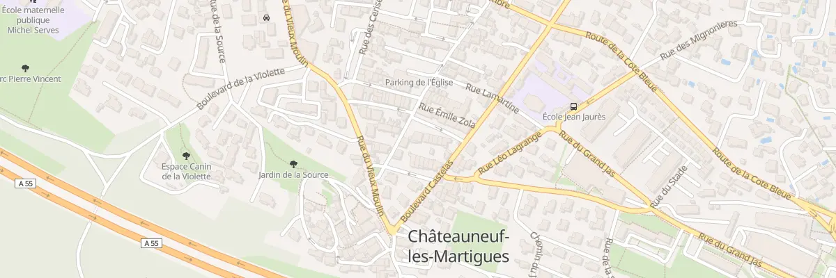 Plan du 2A Rue Frédéric Mistral à Châteauneuf-les-Martigues