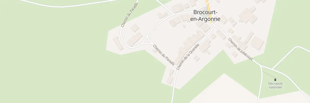 Plan du 4 Che du Paradis à Brocourt-en-Argonne