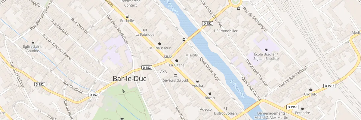 Plan du 86 Bd de la Rochelle à Bar-le-Duc