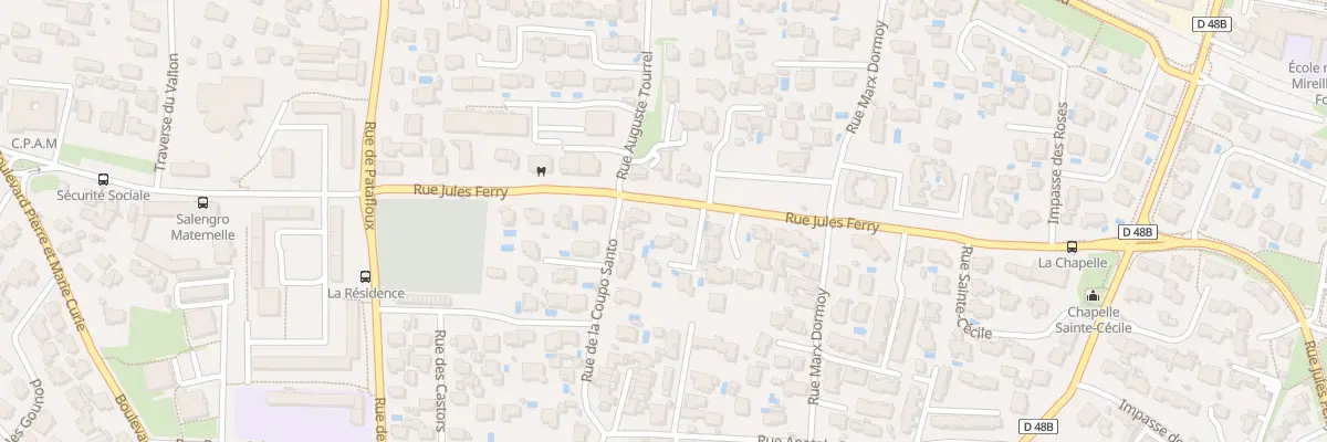 Plan du 17 Rue Jules Ferry à Châteauneuf-les-Martigues