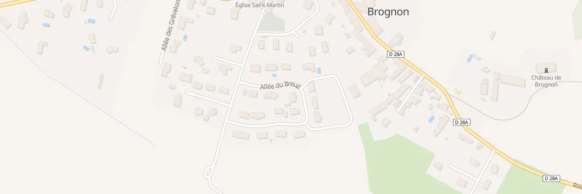 Plan du 6 All du Breuil à Brognon
