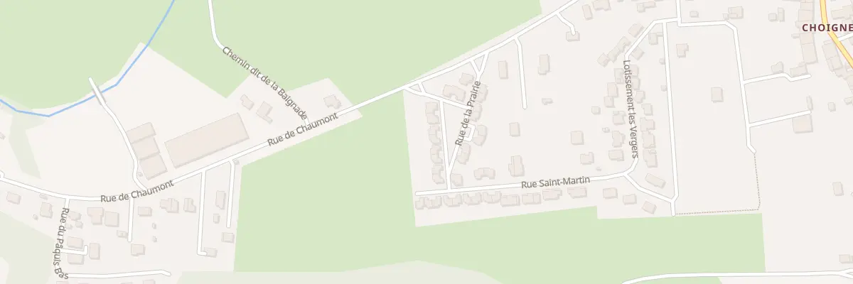 Plan du 14 Rue de la Prairie à Chamarandes-Choignes