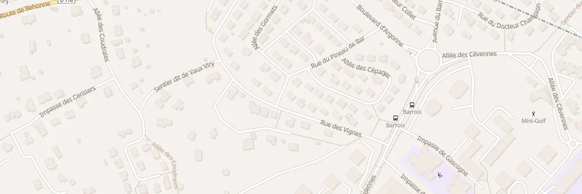 Plan du 11 Rue des Vignes à Bar-le-Duc