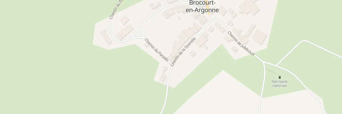 Plan du 14B Che de Quarelle à Brocourt-en-Argonne