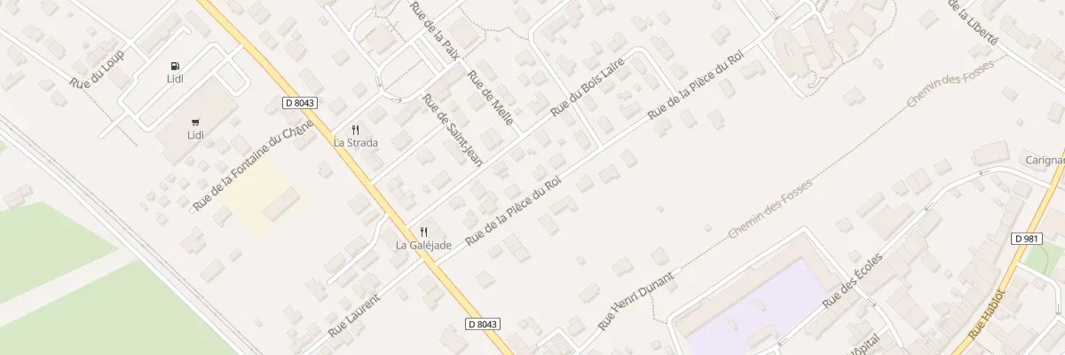 Plan du 9 Rue de la Piece du Roi à Carignan