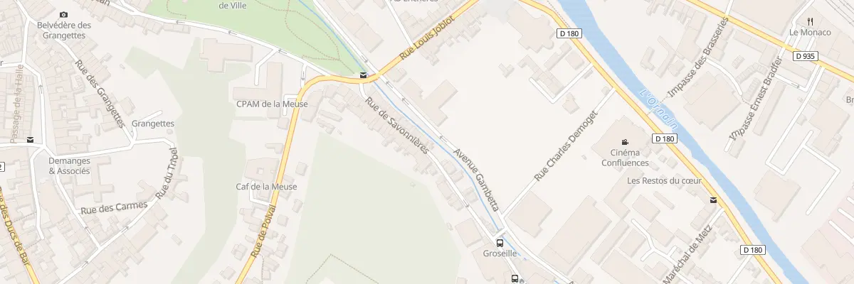 Plan du 28 Rue de Savonnières à Bar-le-Duc