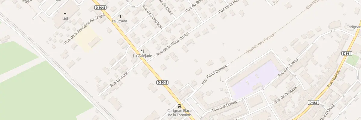 Plan du 4 Rue de la Piece du Roi à Carignan