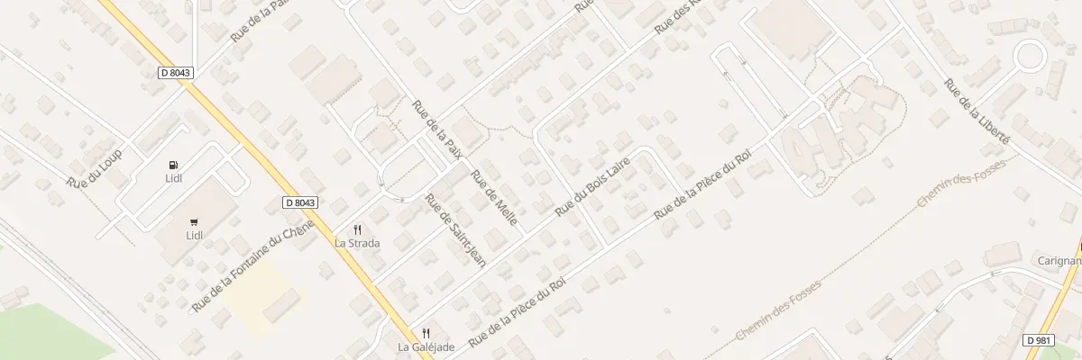 Plan du 1 Rue des Rustiques à Carignan