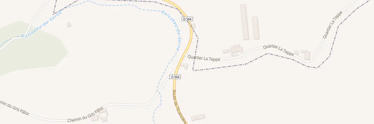 Plan du 15 La Teppe à Hostun