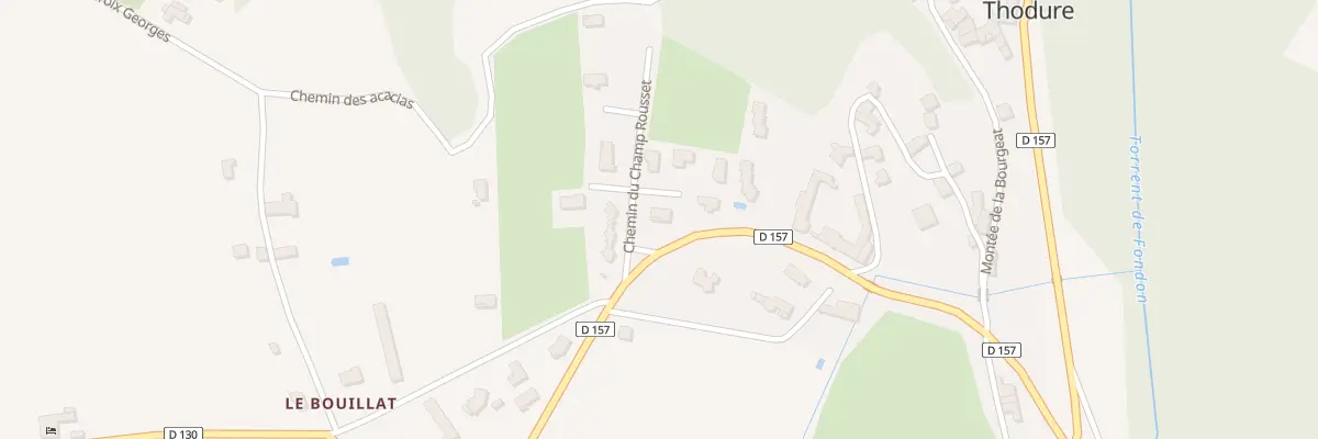 Plan du 12 Che du Champ Rousset à Thodure