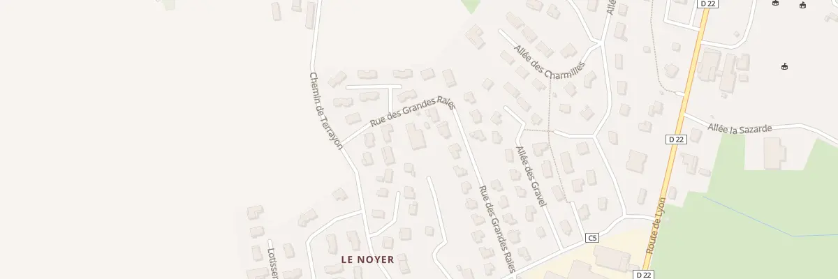 Plan du 285 Rue des Grandes Raies à Chalamont