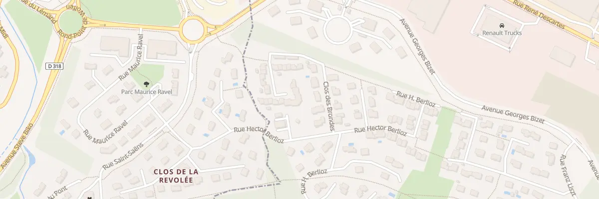 Plan du 23 Rue Hector Berlioz à Vaulx-Milieu