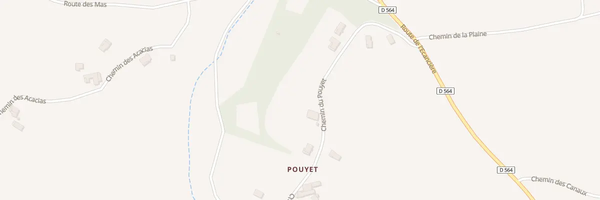 Plan du 825D Che du Pouyet à Jaillans