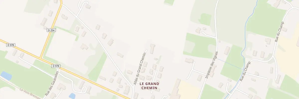 Plan du 120 All du Grand Chemin à Branges