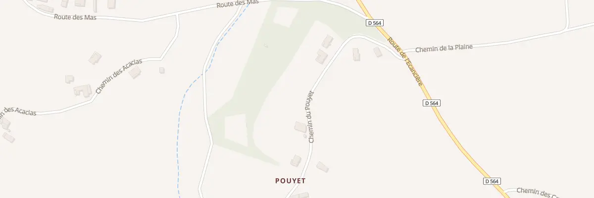 Plan du 825C Che du Pouyet à Jaillans