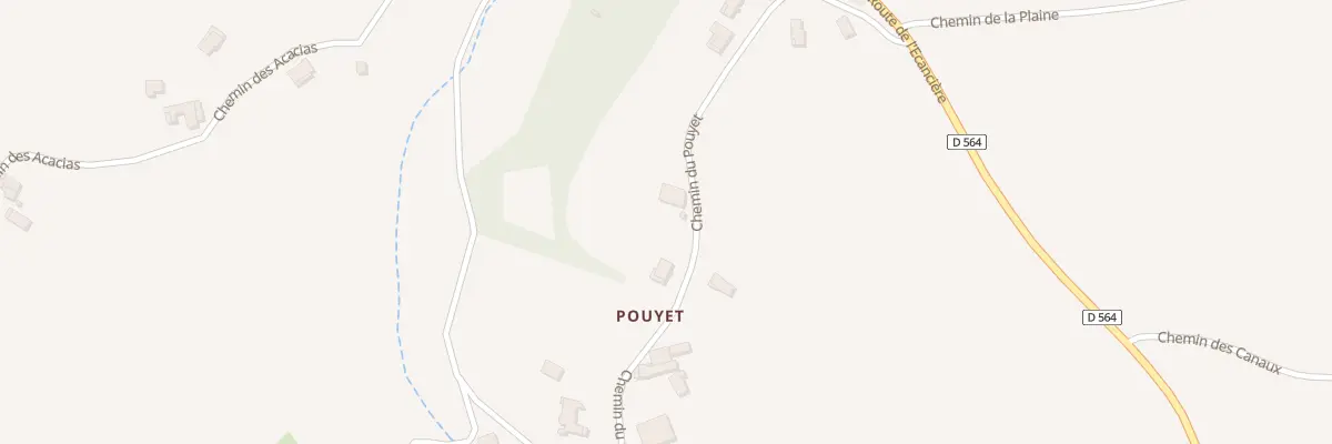 Plan du 770 Che du Pouyet à Jaillans