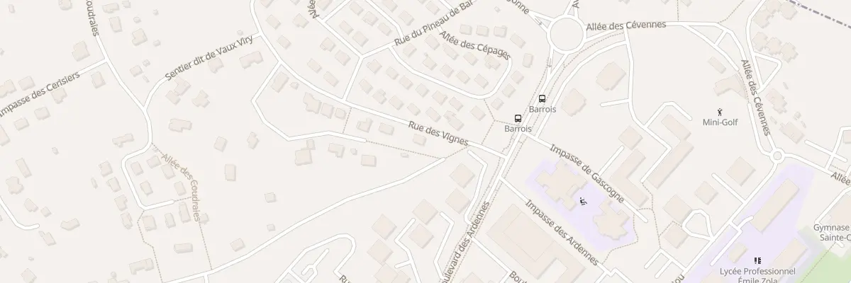 Plan du 2 Rue des Vignes à Bar-le-Duc