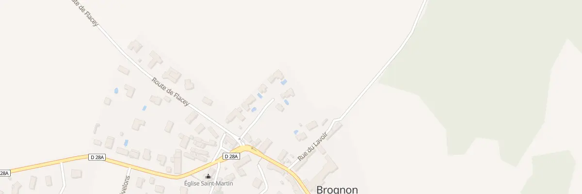Plan du 2B Rte de Flacey à Brognon