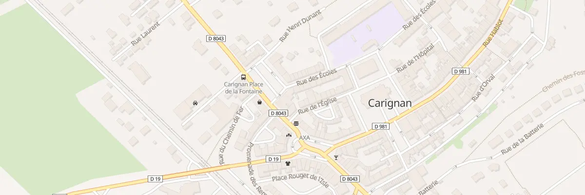 Plan du 3 Pl de la Fontaine à Carignan