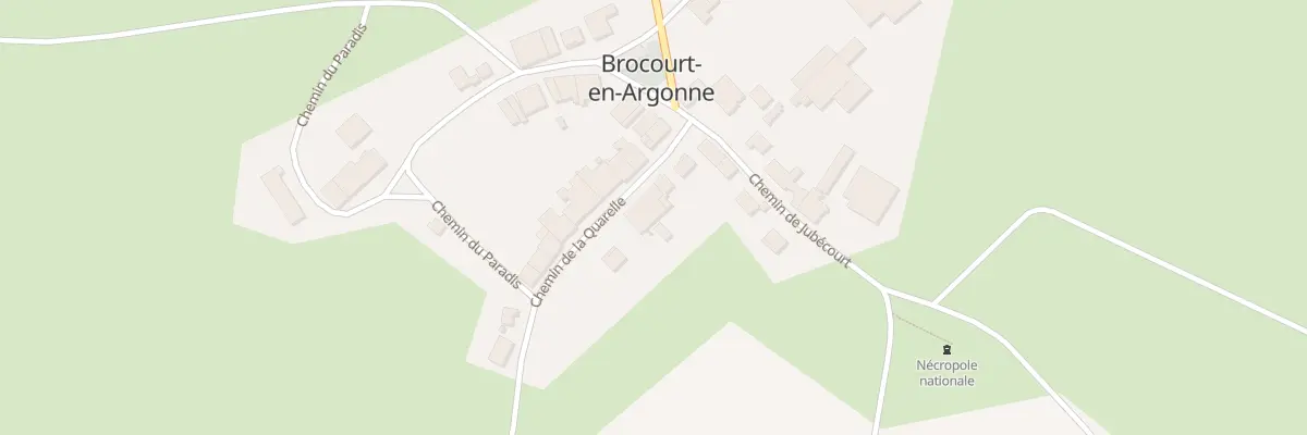 Plan du 5 Che de Quarelle à Brocourt-en-Argonne