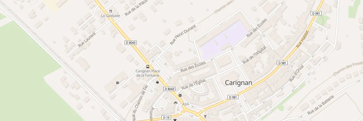 Plan du 9 Rue des Ecoles à Carignan