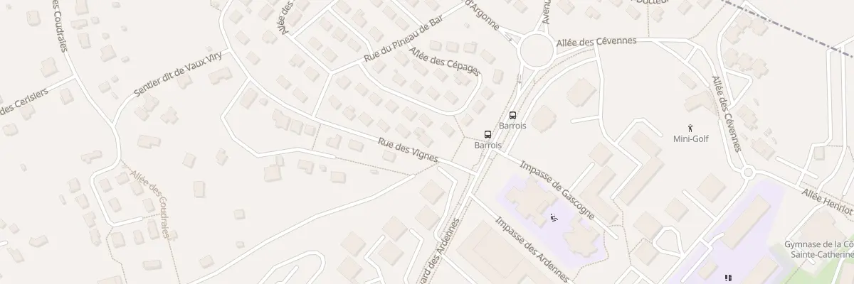 Plan du 1 Rue des Vignes à Bar-le-Duc