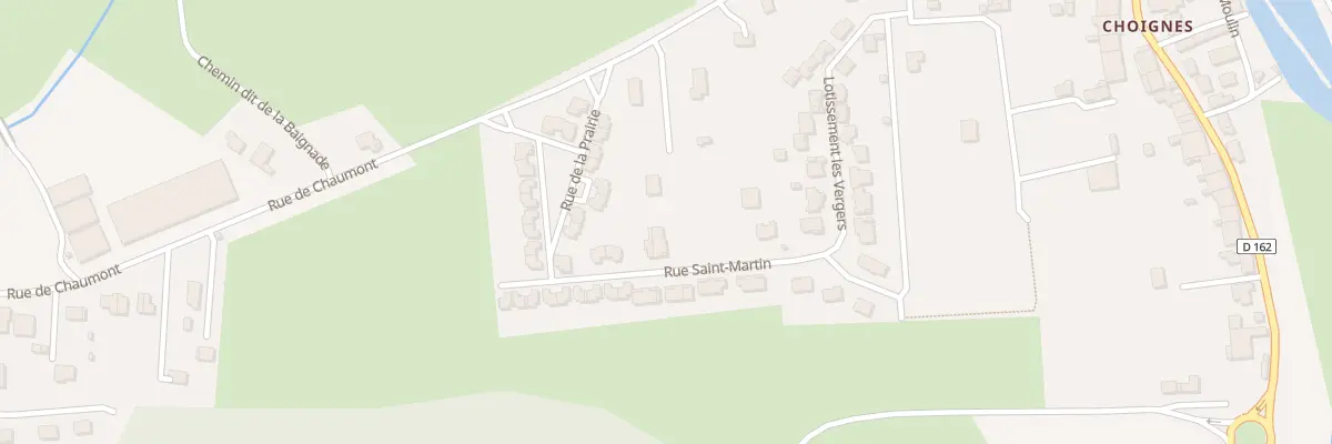Plan du 8 Rue Saint - Martin à Chamarandes-Choignes