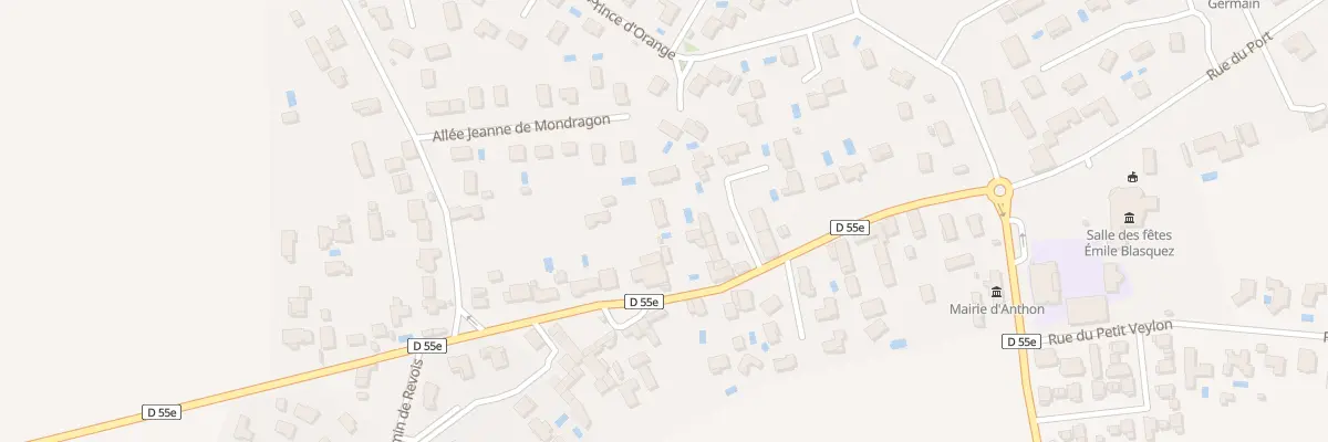 Plan du 24 Rte de Lyon à Anthon