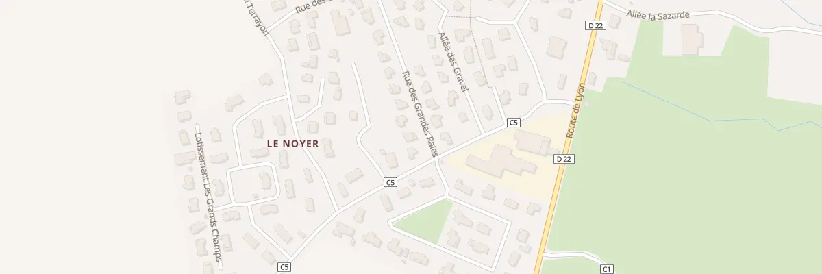 Plan du 33 Rue des Grandes Raies à Chalamont