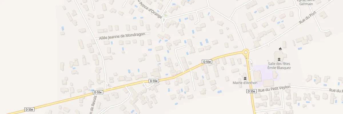Plan du 16 Rte de Lyon à Anthon