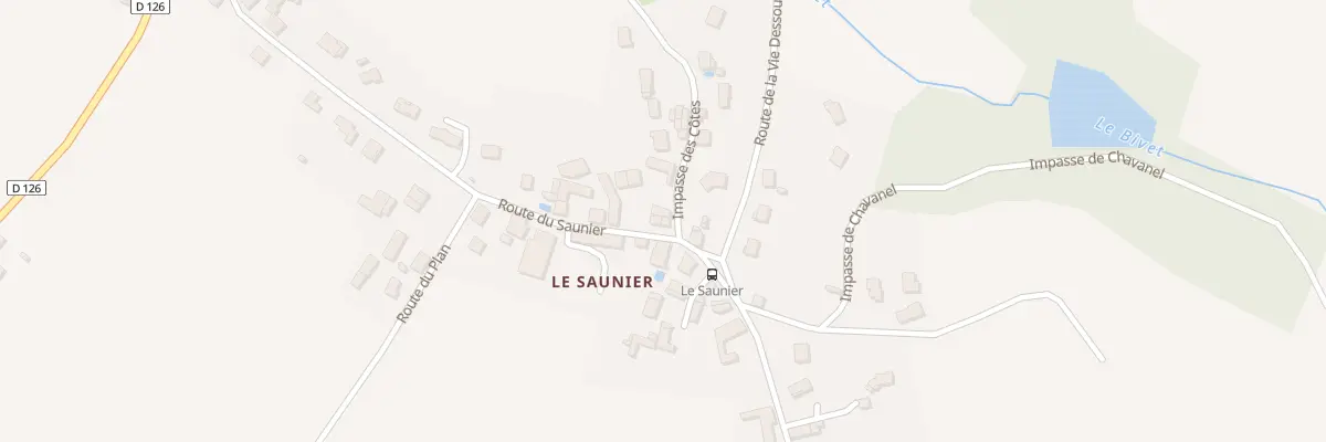Plan du 251 Saunier à Roche