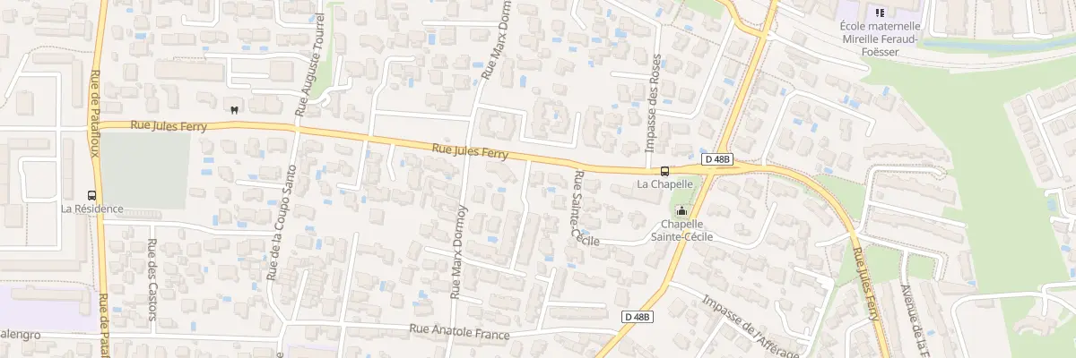 Plan du 43 Rue Jules Ferry à Châteauneuf-les-Martigues