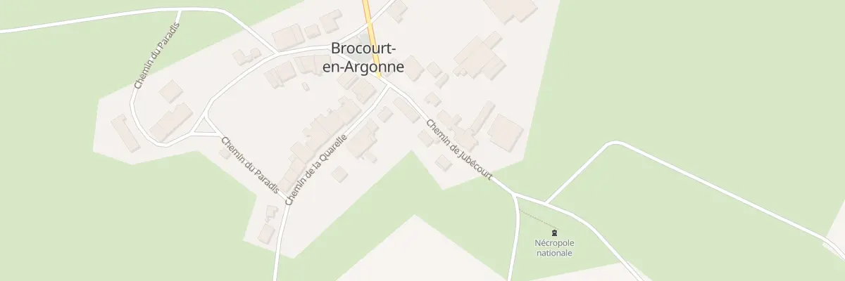 Plan du 4 Che de Jubecourt à Brocourt-en-Argonne