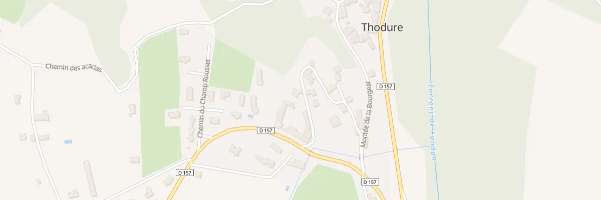 Plan du 230 Che de la Ville à Thodure