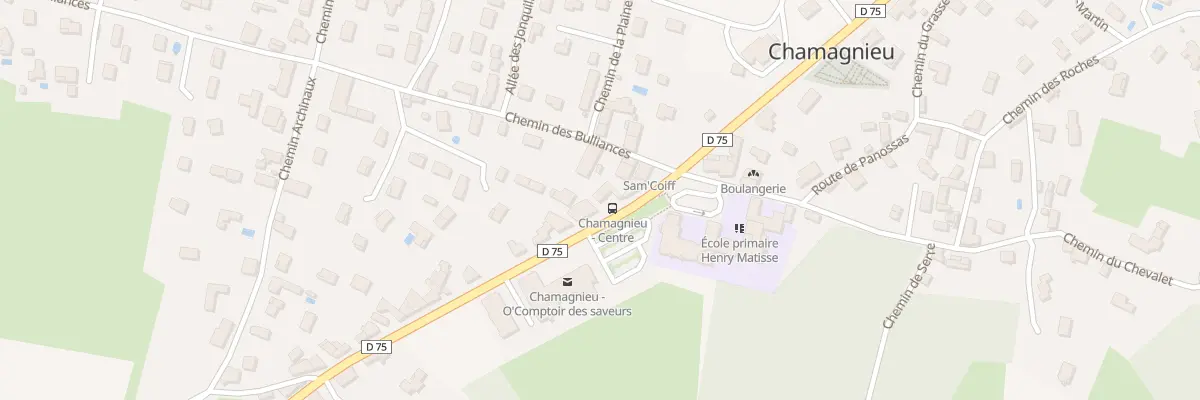 Plan du 2550 Rte de Vienne à Chamagnieu
