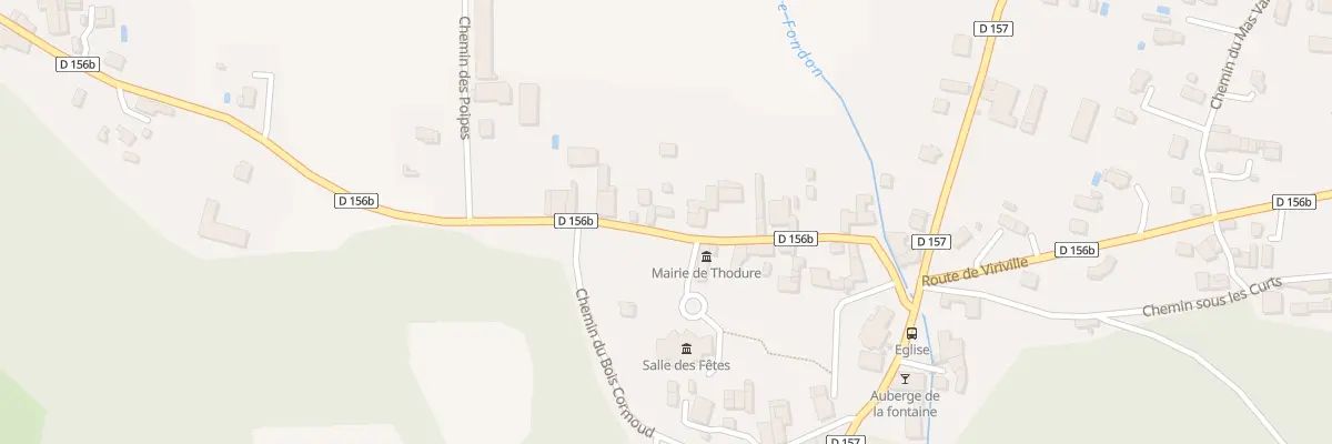 Plan du 210 Rte de Beaurepaire à Thodure