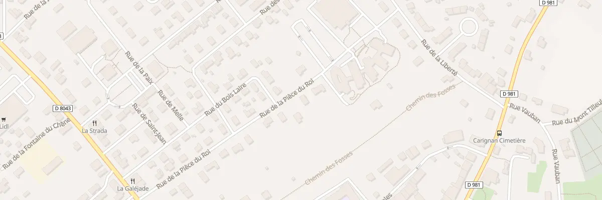 Plan du 24 Rue de la Piece du Roi à Carignan