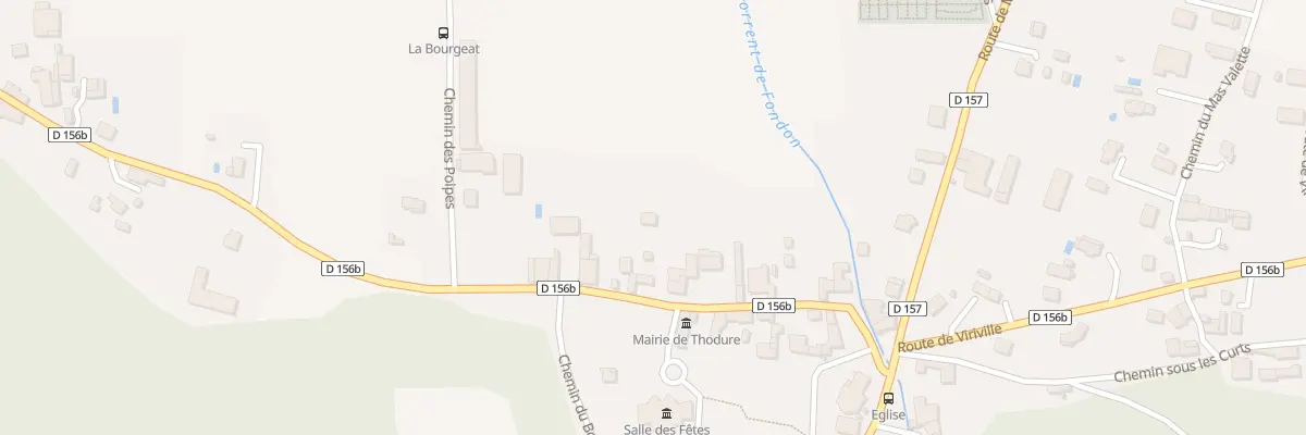 Plan du 196 Rte de Beaurepaire à Thodure