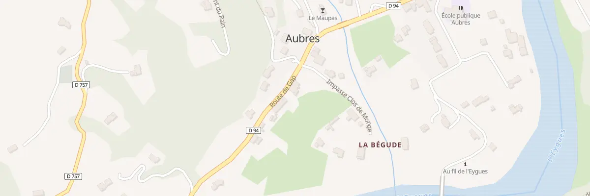 Plan du 5048 Clos de Monge à Aubres