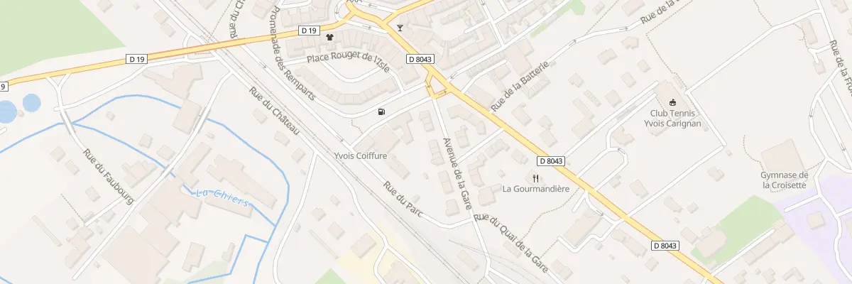 Plan du 8 Av de la Gare à Carignan