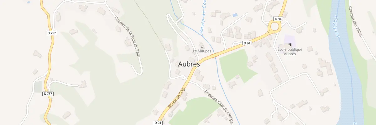 Plan du 5027 Le Mopas à Aubres
