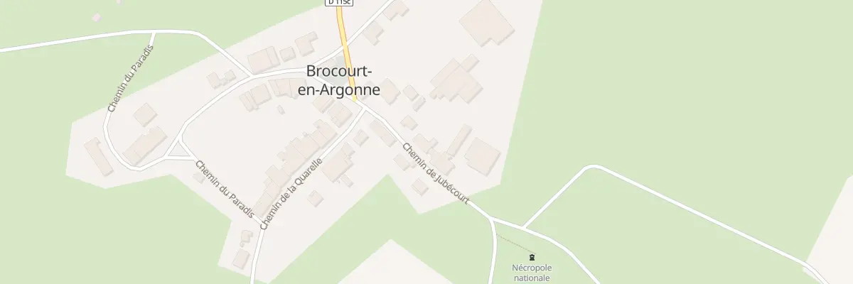 Plan du 9 Che de Jubecourt à Brocourt-en-Argonne